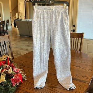 Place Sweatpants Heather Blue Joggers Zip Pockets Girls 14